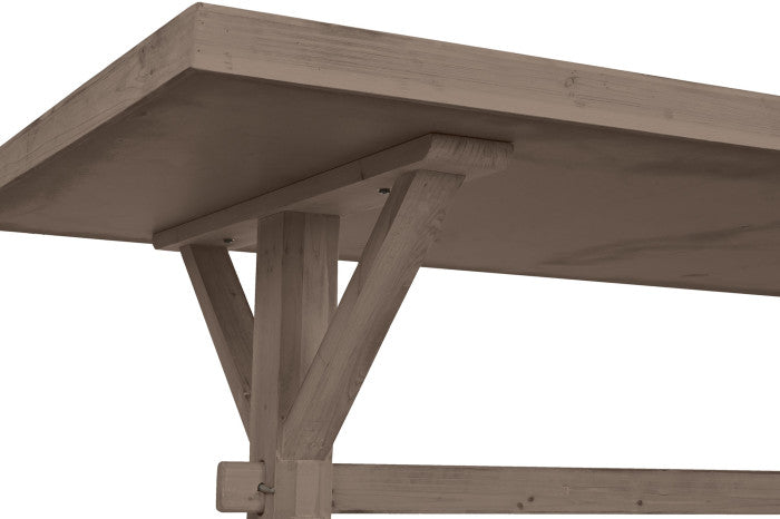 Mesa de comedor de madera natural 200 × 100 × 80 cm