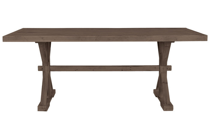 Mesa de comedor de madera natural 200 × 100 × 80 cm