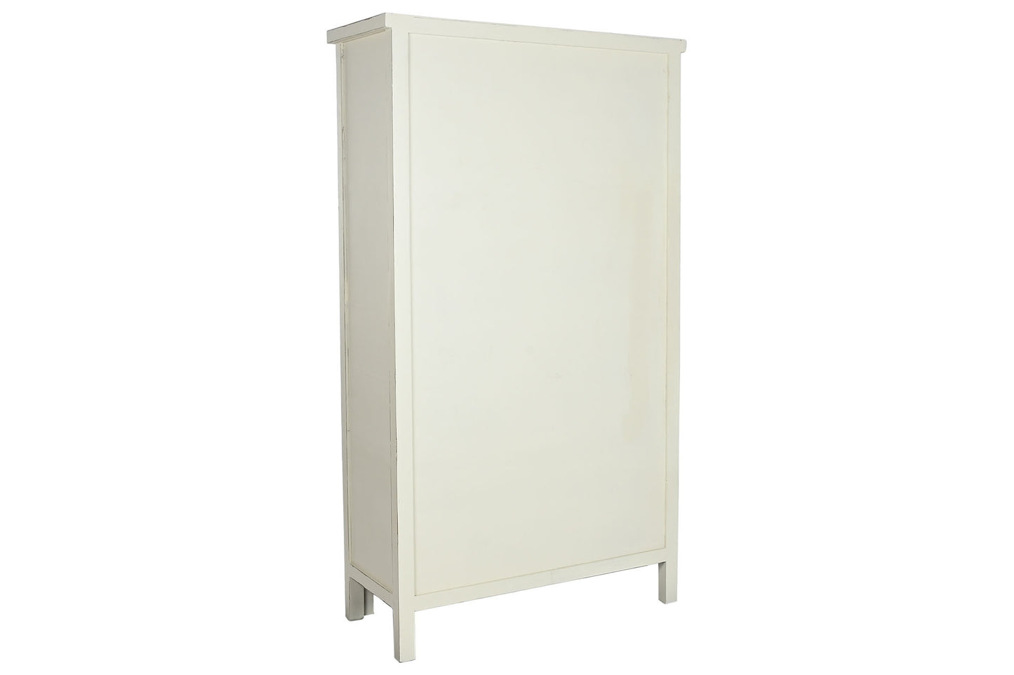 Armario olmo ratan 102*42*188cm blanco roto