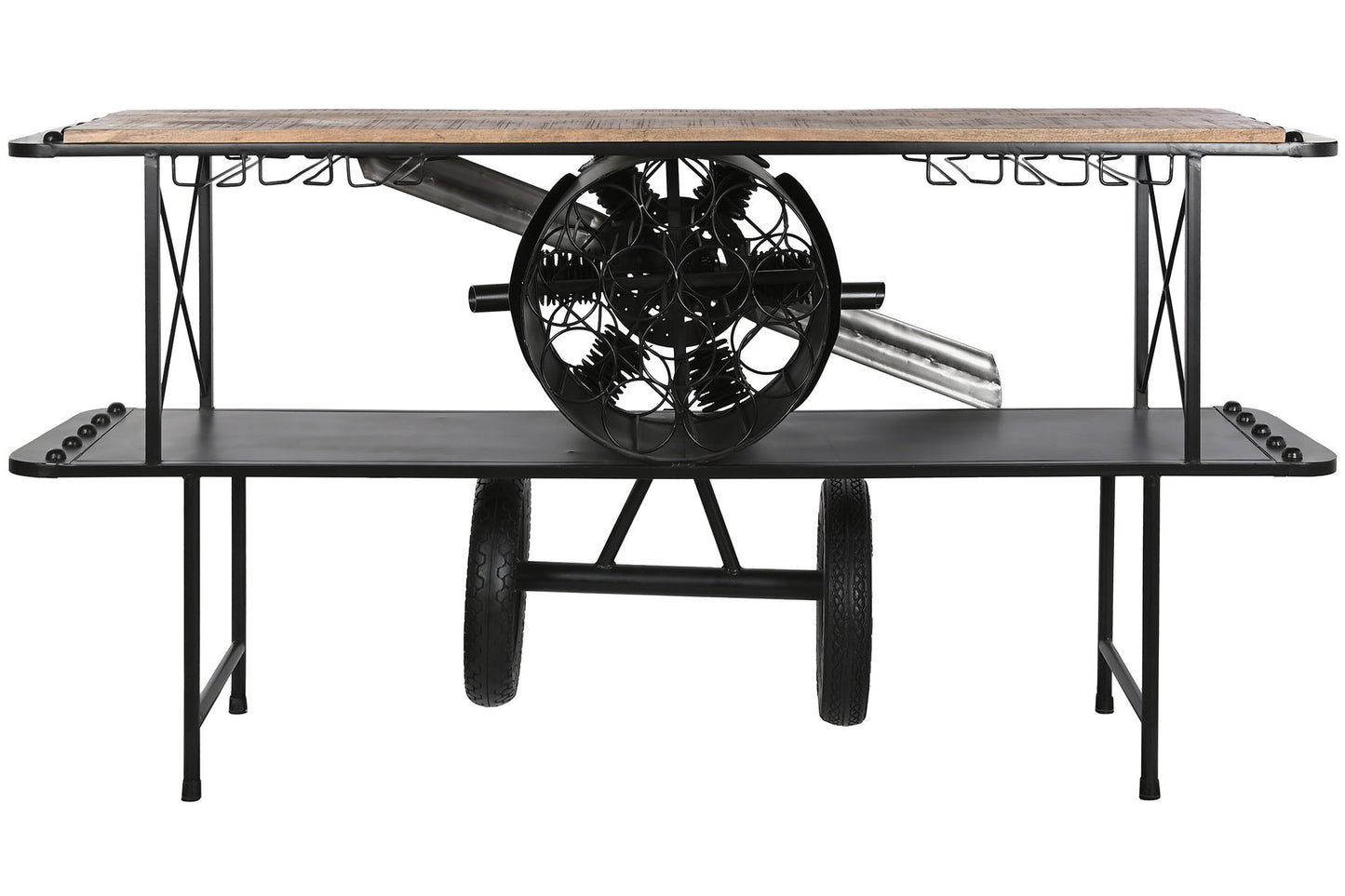 Consola metal medara 191*58*96cm avion negro