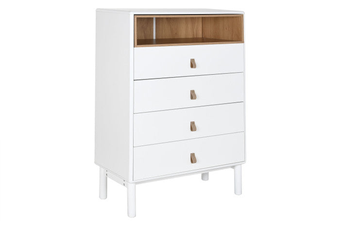 Chifonier MDF PU 80x40x117 blanco