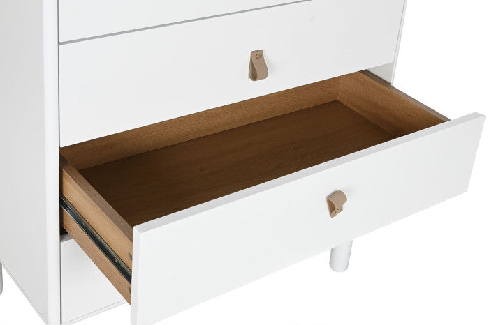 Chifonier MDF PU 80x40x117 blanco