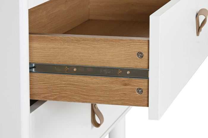 Chifonier MDF PU 80x40x117 blanco