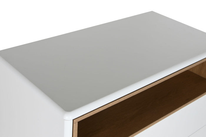 Chifonier MDF PU 80x40x117 blanco