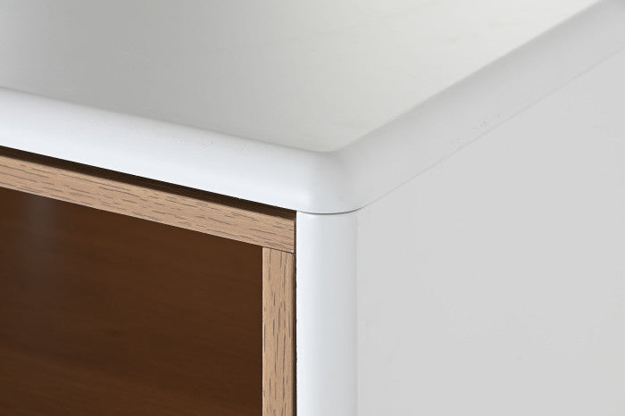 Chifonier MDF PU 80x40x117 blanco