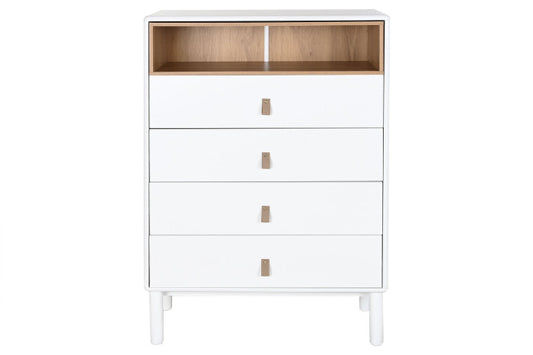 Chifonier MDF PU 80x40x117 blanco