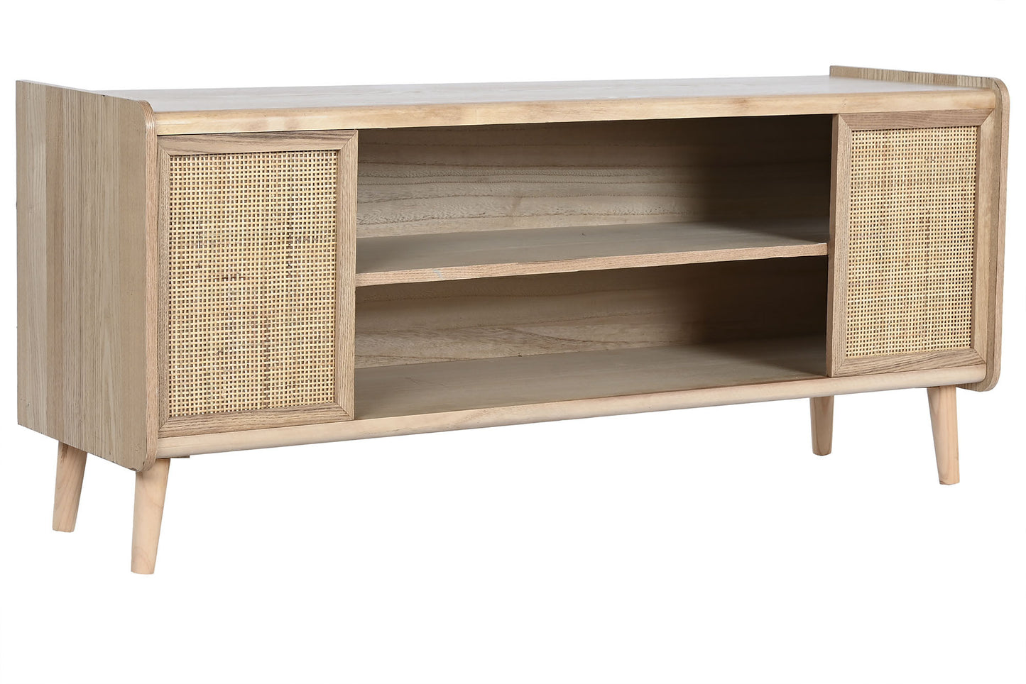 Mueble TV paulownia ratan 120*35*54cm natural