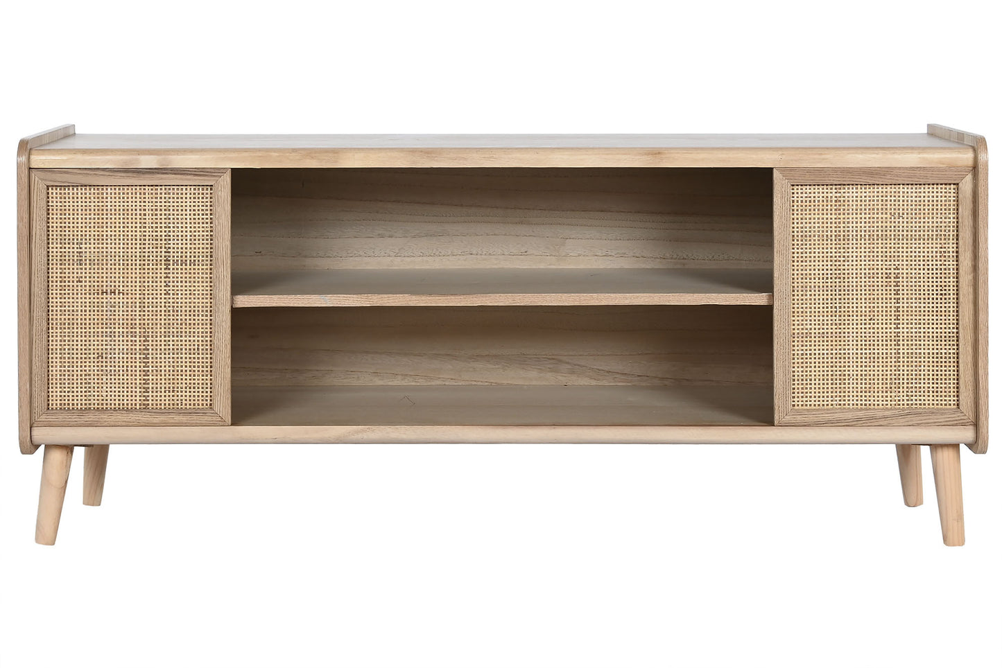 Mueble TV paulownia ratan 120*35*54cm natural