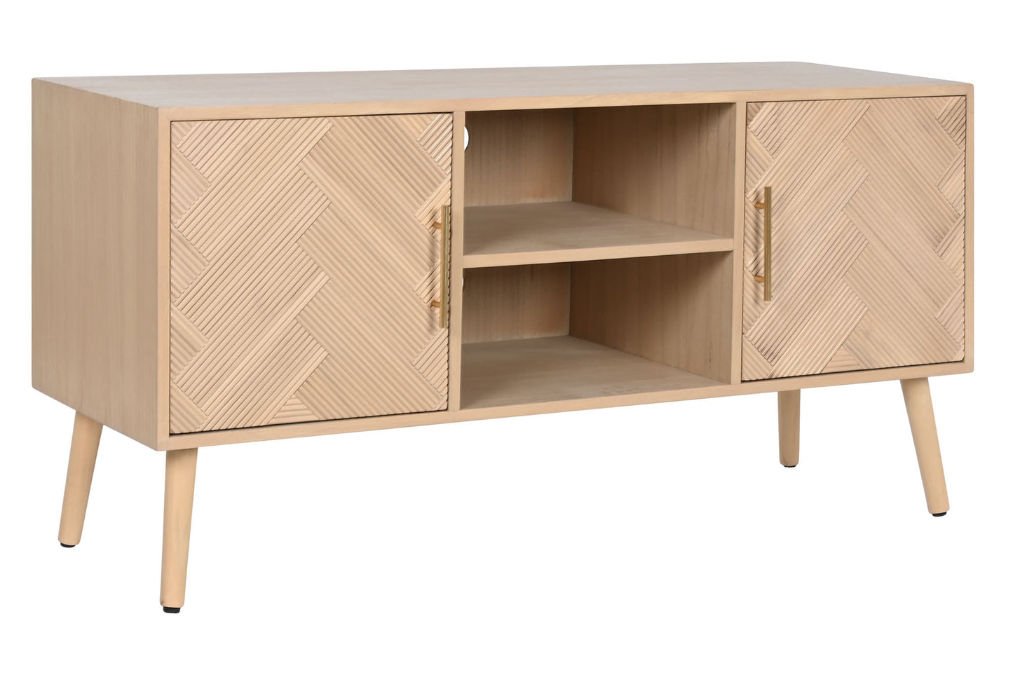 Mueble TV paulownia mdf 120*40*60cm natural