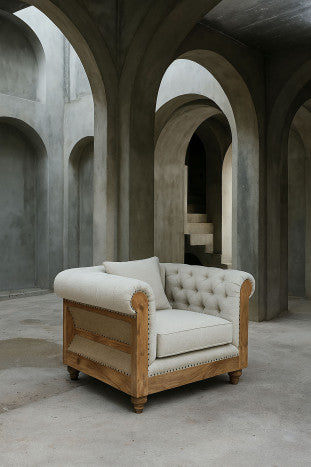 Sillón Mango Poliéster 101x90x79 con 1 Cojín
