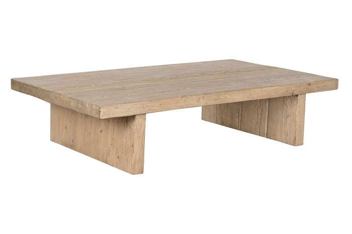 Mesa centro olmo macizo 170x100x40 cm natural