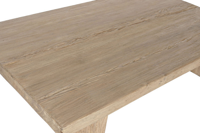 Mesa centro olmo macizo 170x100x40 cm natural