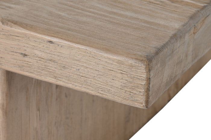 Mesa centro olmo macizo 170x100x40 cm natural