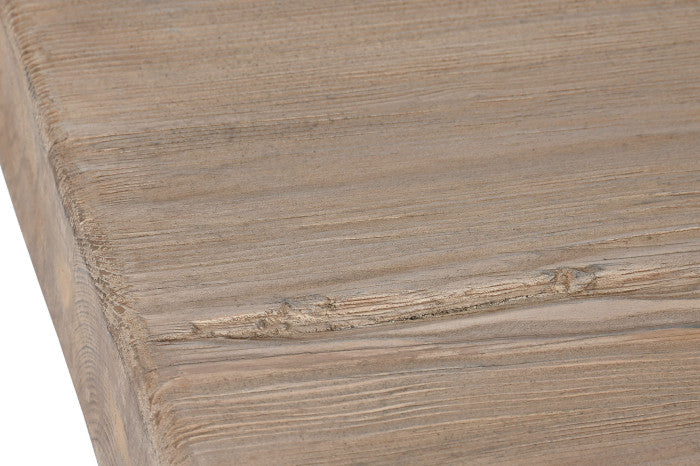 Mesa centro olmo macizo 170x100x40 cm natural