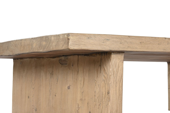 Mesa centro olmo macizo 170x100x40 cm natural