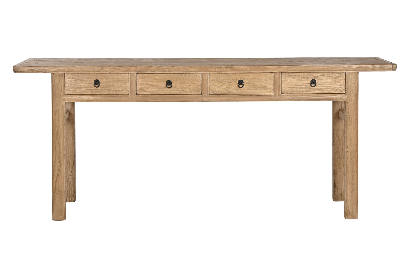 Consola olmo macizo 200*42*85cm natural