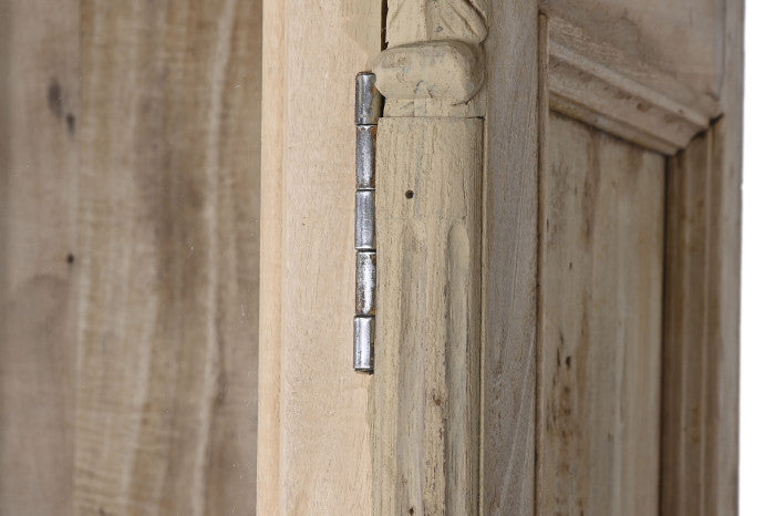 Vitrina madera reciclada 130x55x209 natural