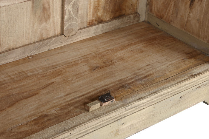 Vitrina madera reciclada 130x55x209 natural