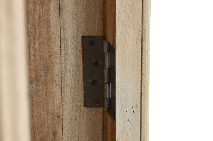 Vitrina madera reciclada 130x55x209 natural