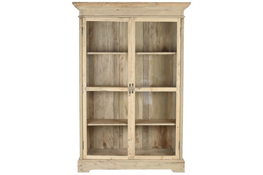 Vitrina madera reciclada 130x55x209 natural