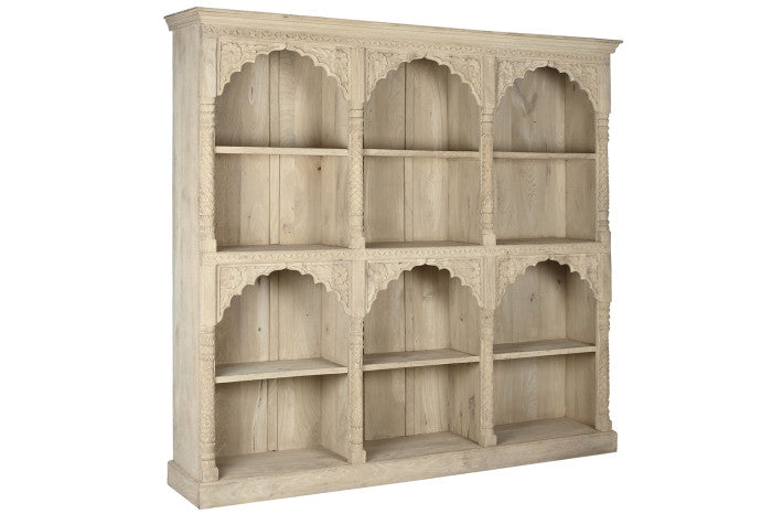 Estanteria Madera / 204x38x196 / Tallada a Mano