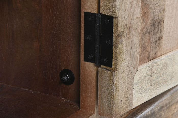 Estantería de mango y metal 248x36x221 cm – Escalera natural