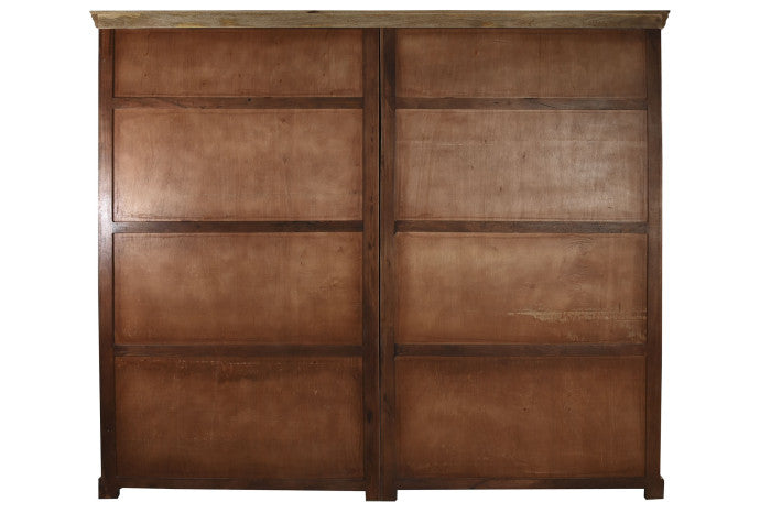 Estantería de mango y metal 248x36x221 cm – Escalera natural