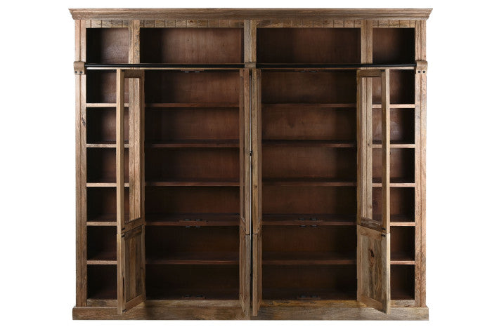 Estantería de mango y metal 248x36x221 cm – Escalera natural