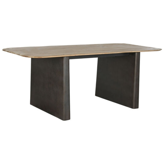 Mesa de Comedor de Abeto 200x90x75 cm – Marrón Oscuro