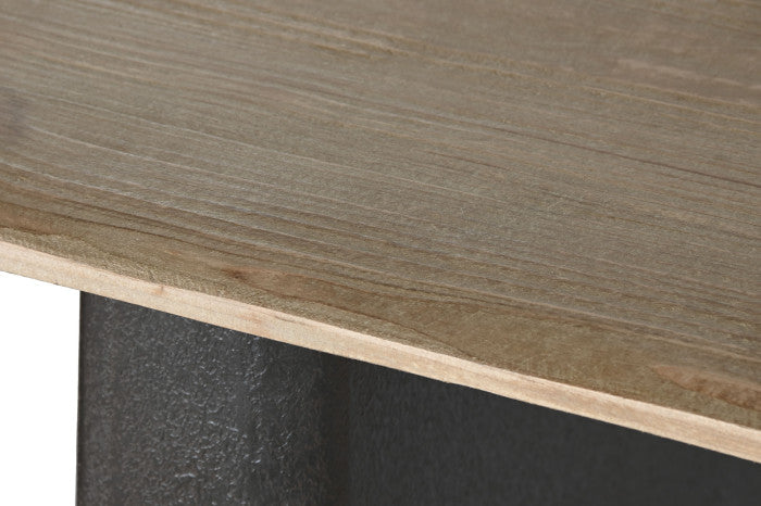 Mesa de Comedor de Abeto 200x90x75 cm – Marrón Oscuro