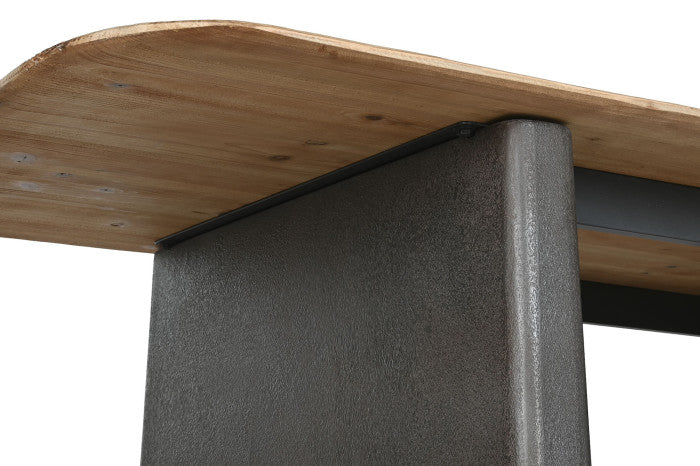 Mesa de Comedor de Abeto 200x90x75 cm – Marrón Oscuro