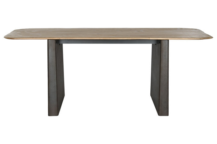 Mesa de Comedor de Abeto 200x90x75 cm – Marrón Oscuro