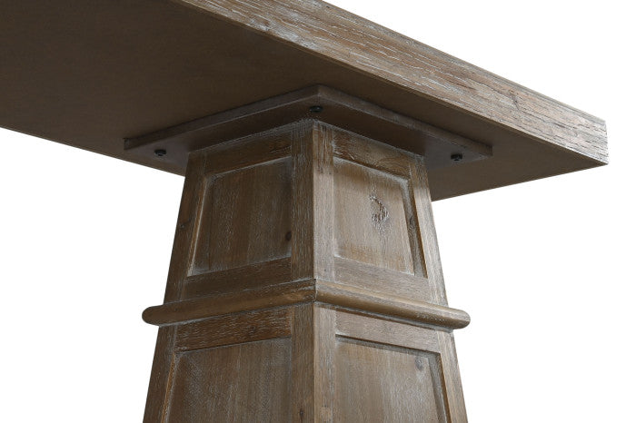 Consola madera MDF 160x40x90,5 decapé natural