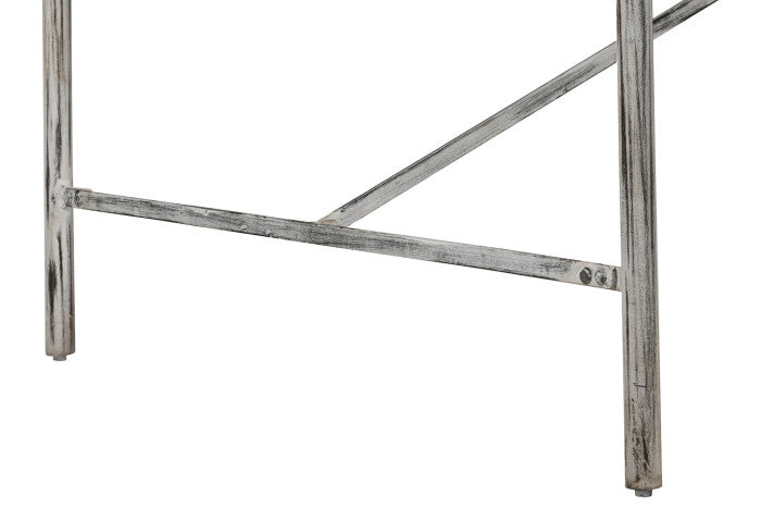 Mesa de comedor de mango y hierro 240 × 90 × 78,5 cm – Acabado Décapé