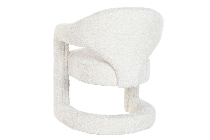Sillón Poliéster Bouclé Crudo 66x65x82 cm