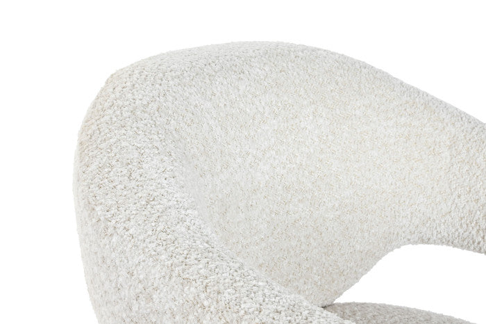 Sillón Poliéster Bouclé Crudo 66x65x82 cm