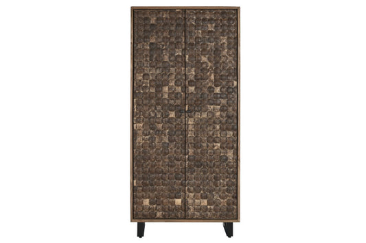 Armario teca reciclada coco 80x40x200 2 puertas