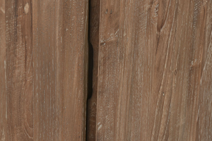 Armario teca reciclada 130x45x180 4 puertas