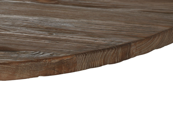 Mesita Auxiliar de Teca 80x80x75 cm – Velador 1 Pie Torneado