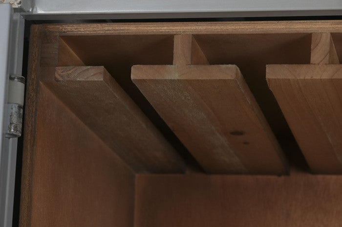 Botellero metal mdf 76,5x41x157,5 container