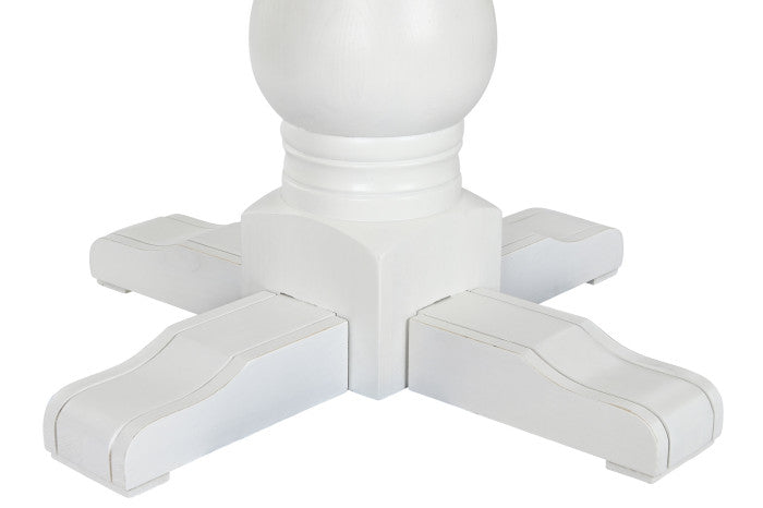 Mesa Redonda de Comedor Olmo 120x120x76 cm – Blanco