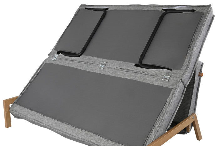 Sofá Cama de Metal y Poliéster 151 × 96 × 79 cm