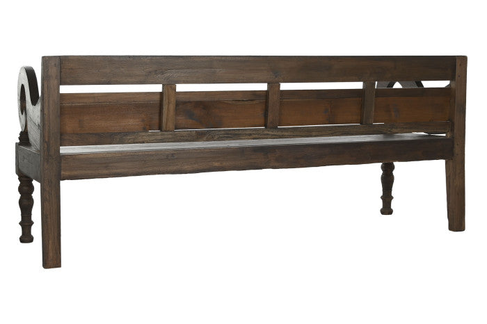 Banco de Teca Maciza Tallado 196x60x82 cm – Colección BENCHES 2C24