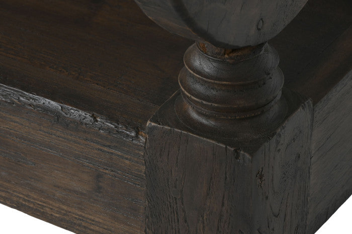 Banco de Teca Maciza Tallado 196x60x82 cm – Colección BENCHES 2C24