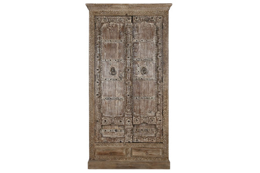 Armario teca 122x51x216 pieza única natural