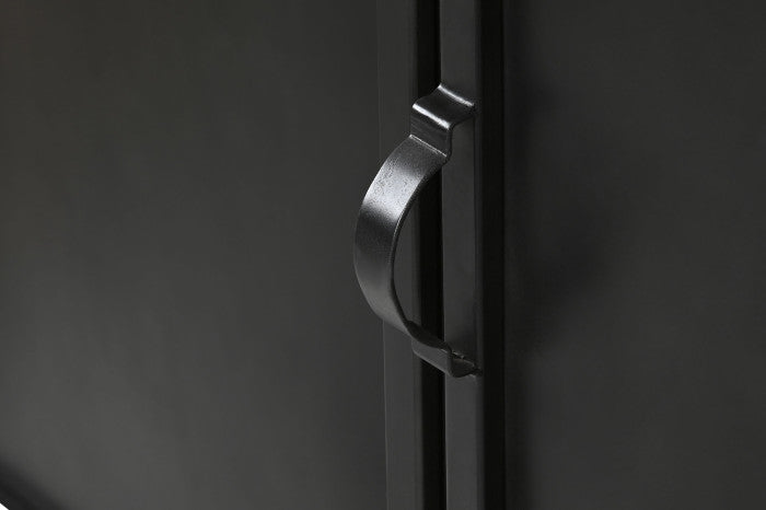 Vitrina de metal 142x47x240 cm XXL – Dos cuerpos