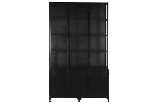 Vitrina de metal 142x47x240 cm XXL – Dos cuerpos