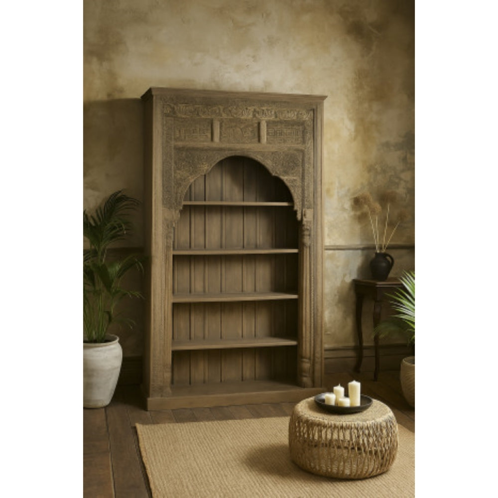 Estantería de teca 168x56x272 cm – Pieza única