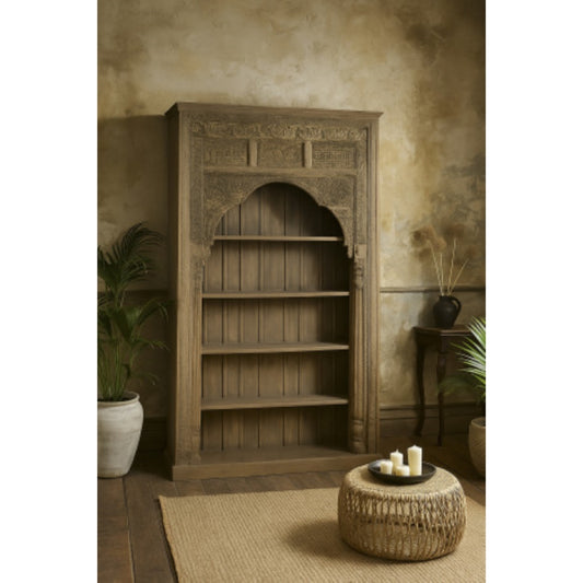 Estantería de teca 168x56x272 cm – Pieza única