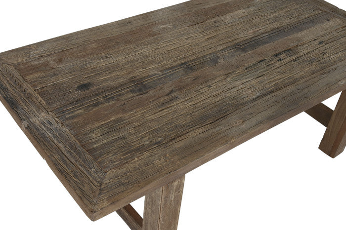 Mesa de Centro de Teca Reciclada 140x70x45 cm – Natural